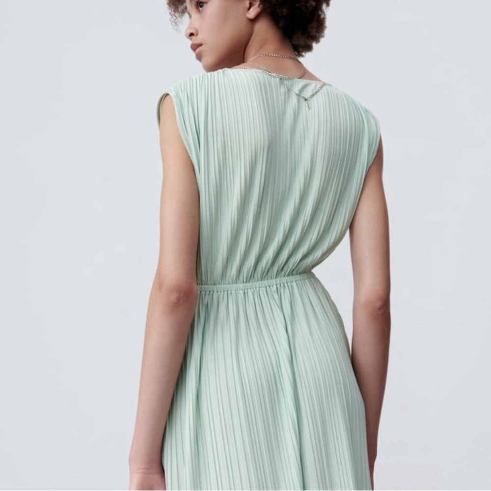 Zara Mint Green Backless Dress